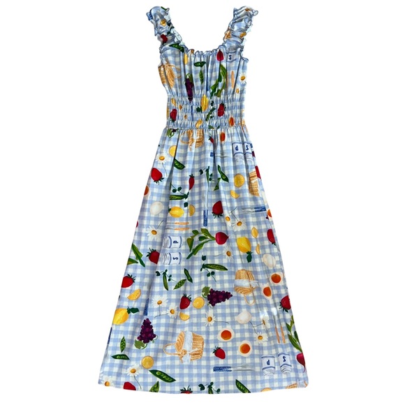 Lisa Says Gah Dresses & Skirts - Lisa Says Gah Annie Gingham Midi Dress in Picnic Alfresco